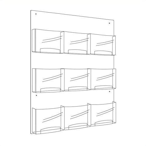 Clear Literature Display 9 Magazine Q8166