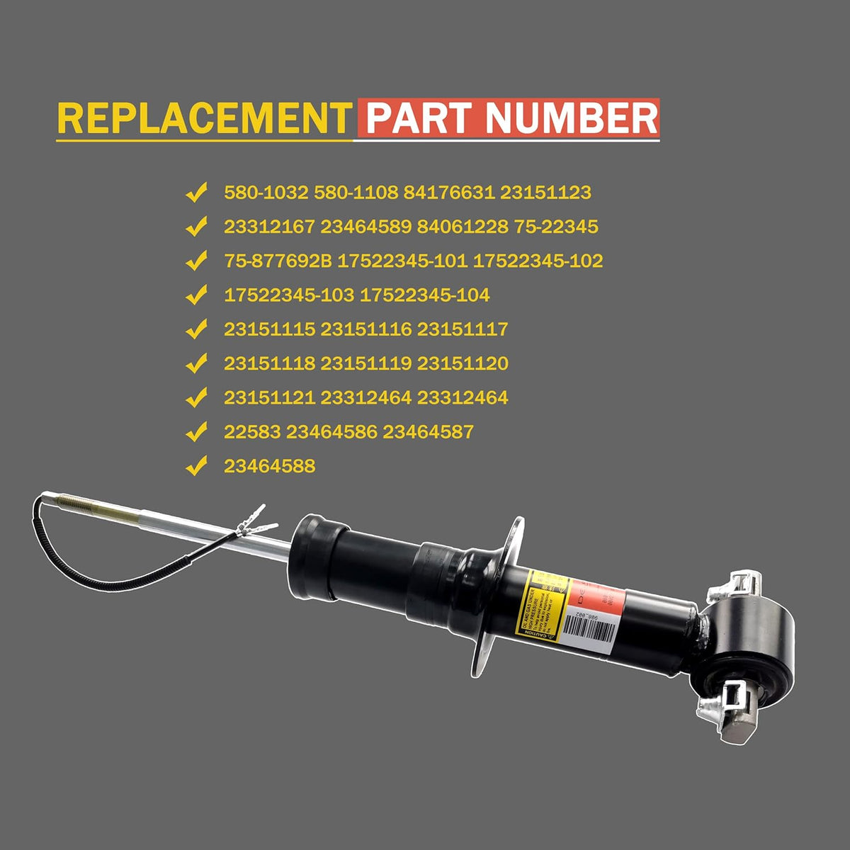 Pair Front Struts Shock Absorber w/Magnetic Control R507067