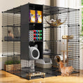 Large Indoor Metal Cat Cage with Hammock K292652