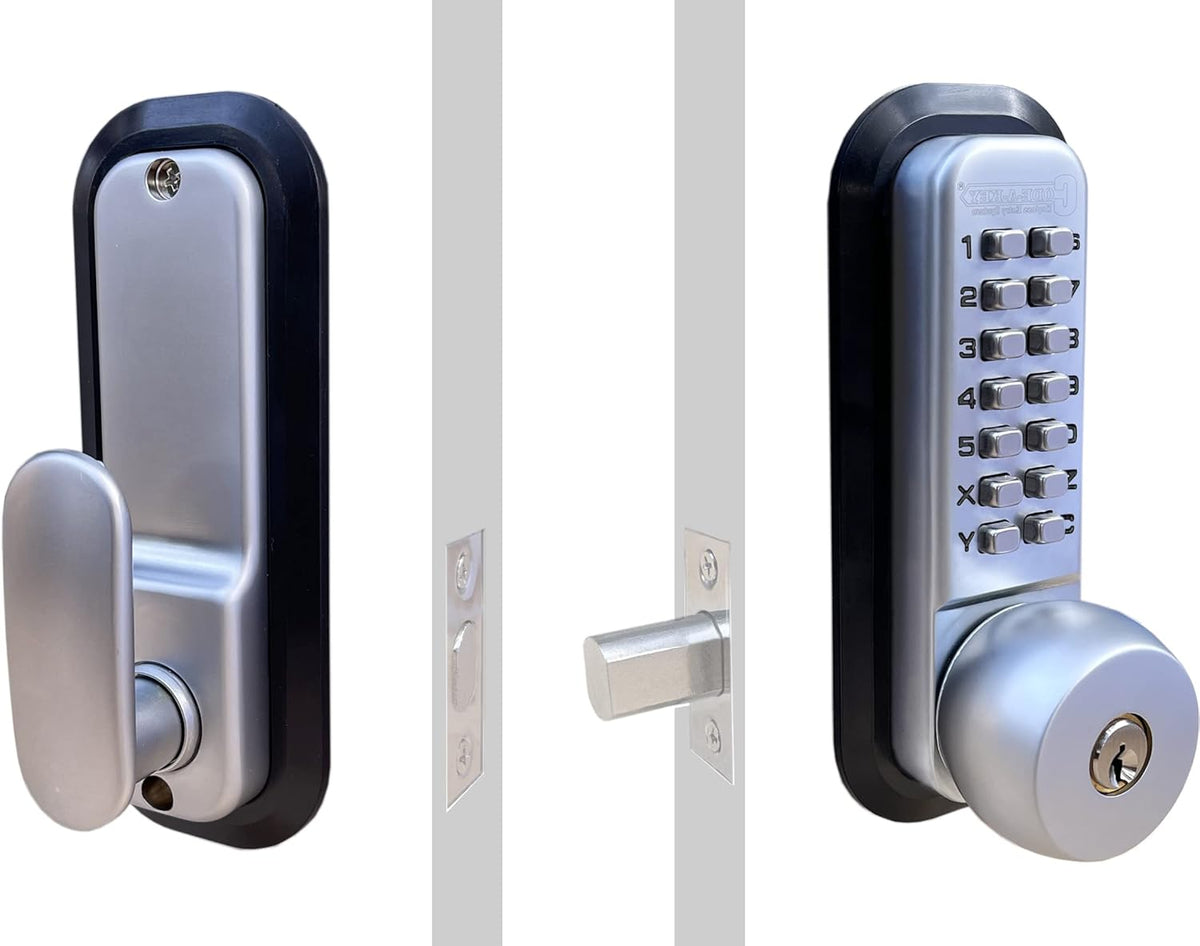 Chrome Mechanical Deadbolt Door Lock C1768