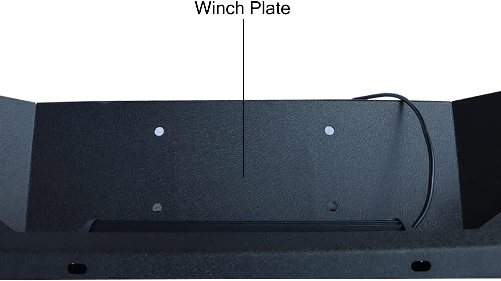 Front and Rear Bumper with LED Lights and Tire Carrier and Winch Plate I7624