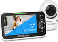 5 Inch Pan-Tilt-Zoom Video Baby Monitor with Night Vision and 2-Way Talk D668386