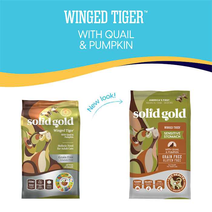 Solid Gold Winged Tiger Quail & Pumpkin Adult Dry Cat Food A521982