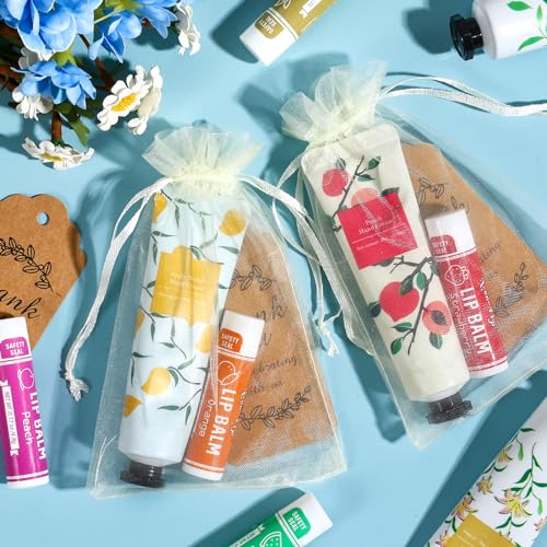 Hand Cream and Lip Balm Set with Organza Bag Y277872