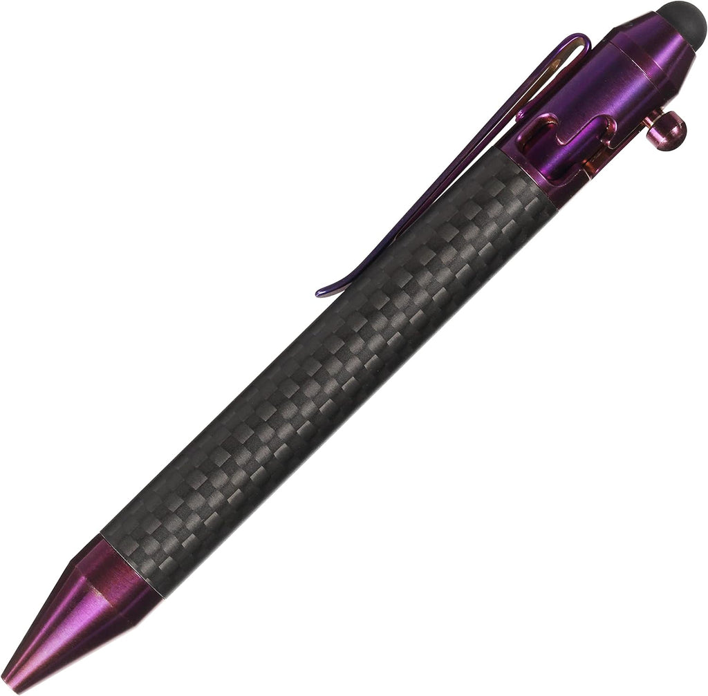 Titanium Bolt Action Pen with Pocket Clip K7478