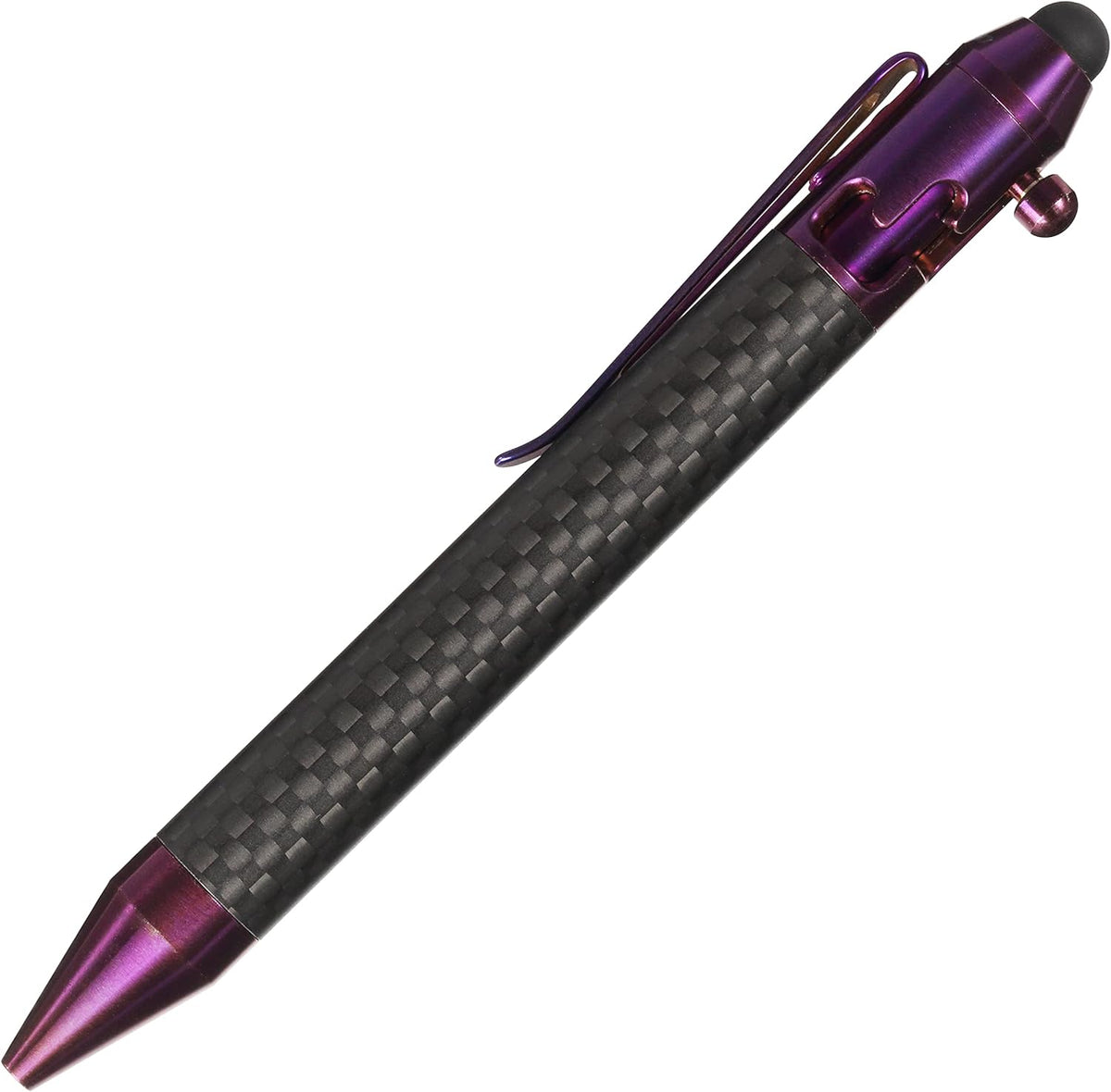Titanium Bolt Action Pen with Pocket Clip K7478
