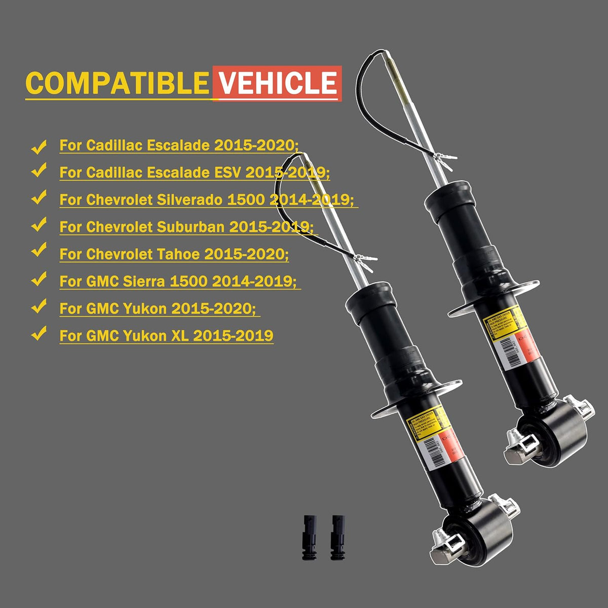Pair Front Struts Shock Absorber w/Magnetic Control R507067