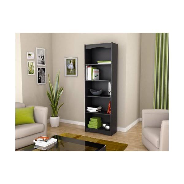 Midnight Black 72-Inch Tall Bookcase I3277