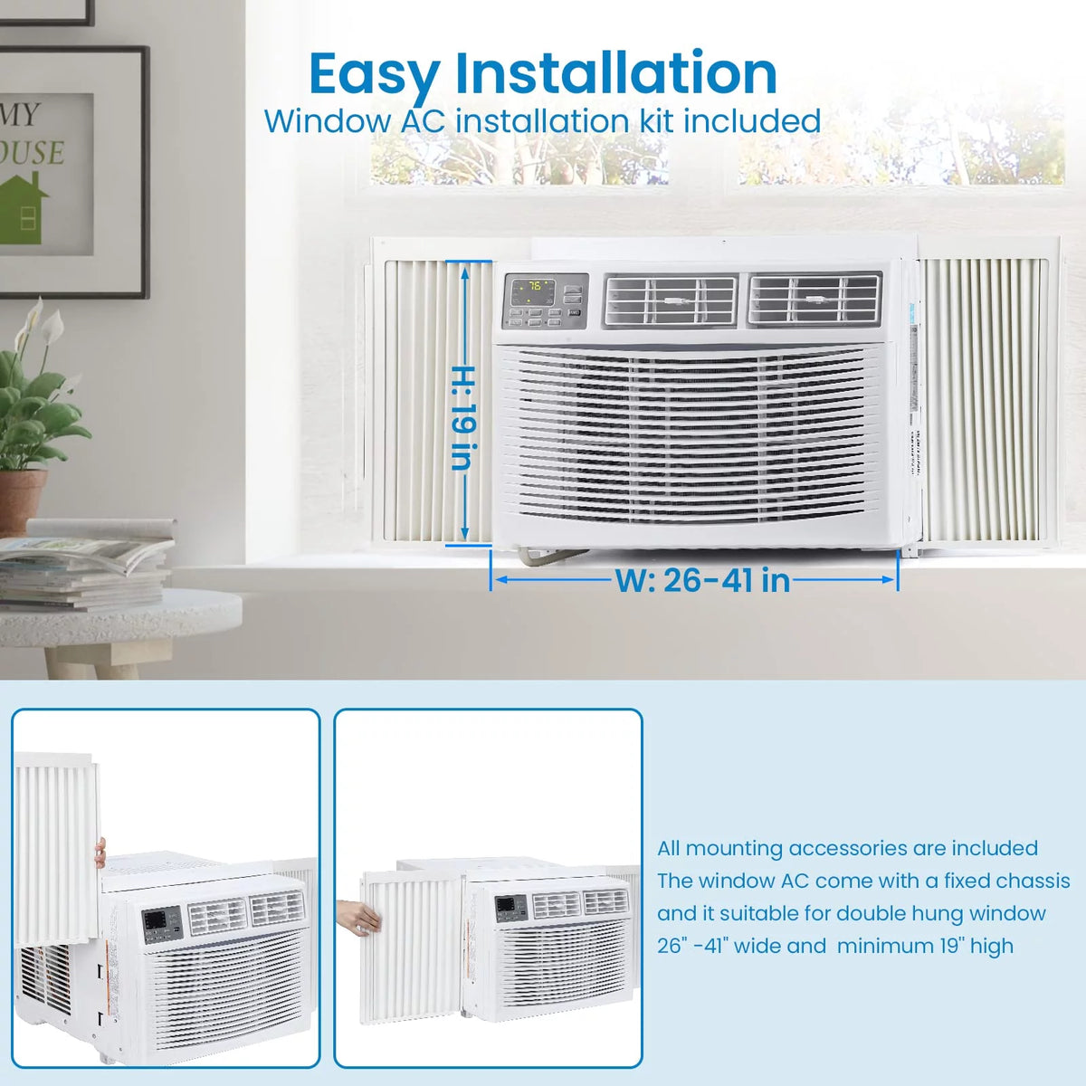 10000 BTU Smart Window Air Conditioner W133