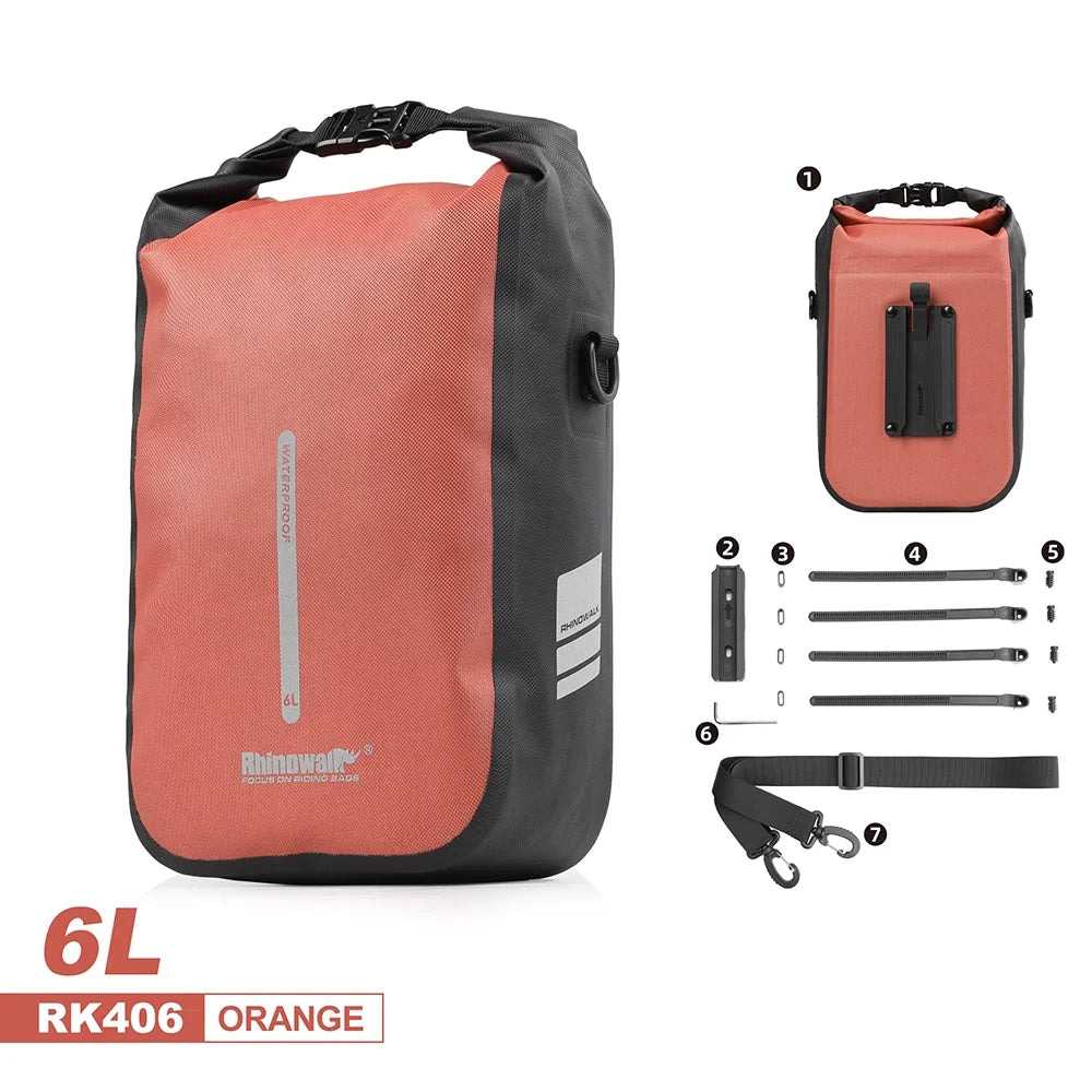 6L Waterproof Bike Front Fork Bag T9790
