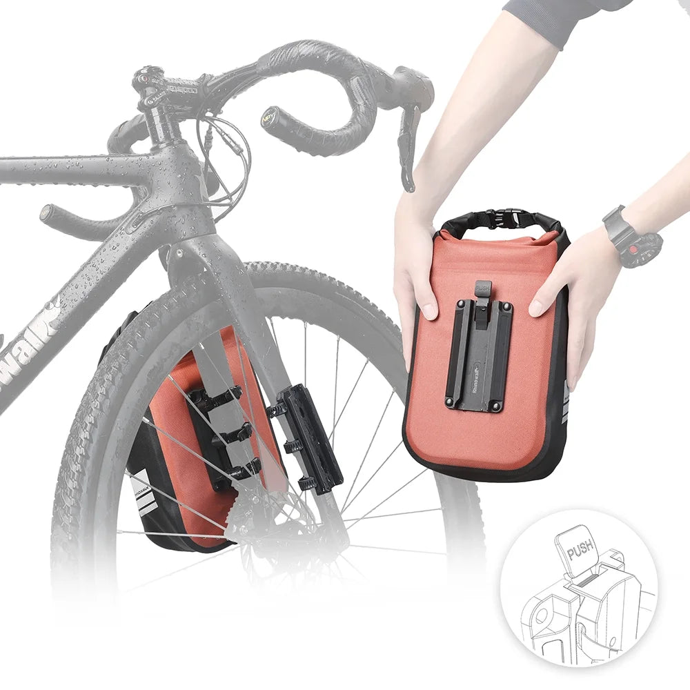 6L Waterproof Bike Front Fork Bag T9790