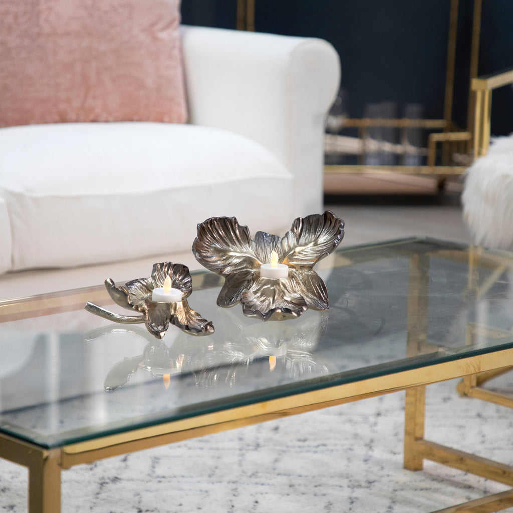 Gold Metal Tealight Candle Holder X31940