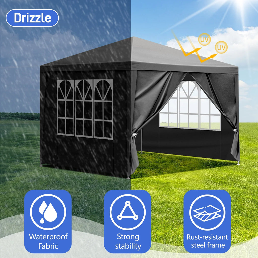 10' x 30' Canopy Tent with 7 Walls White Y514