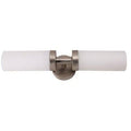 Brushed Nickel LED Sconce with Satin Etched Opal Glass Shade Y8497