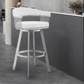 Faux Leather Swivel Bar Stool T24006