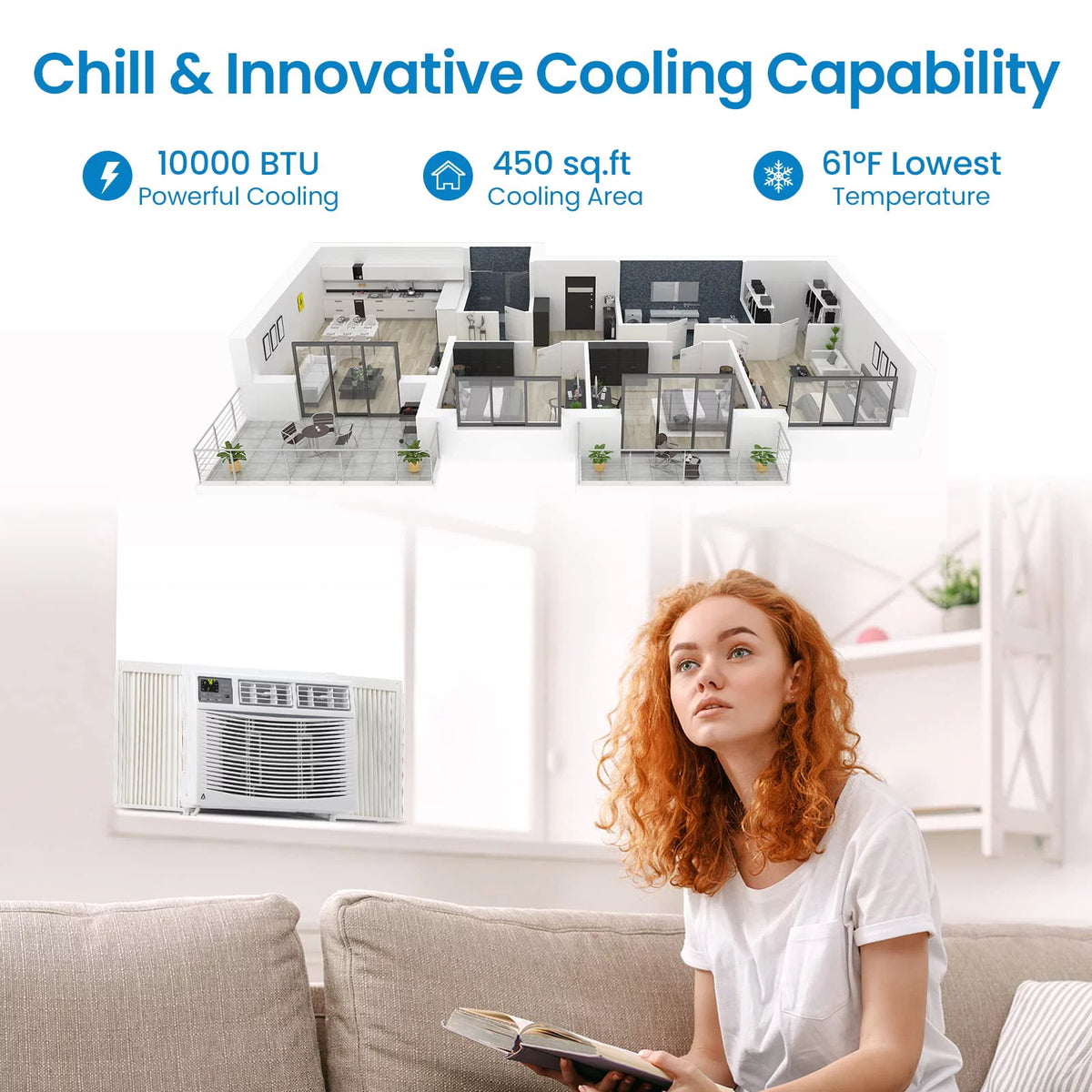 10000 BTU Smart Window Air Conditioner W133