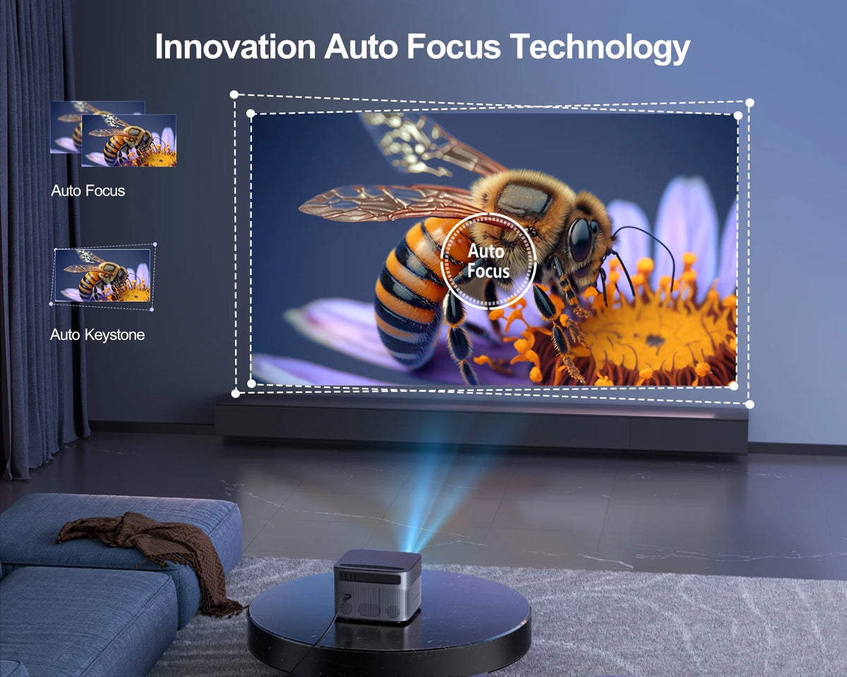 Native 1080P 5G WiFi 6 LCD Projector W42883