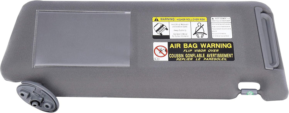 Left Driver Side Sun Visor Gray Without Light Pack of 2 C2310
