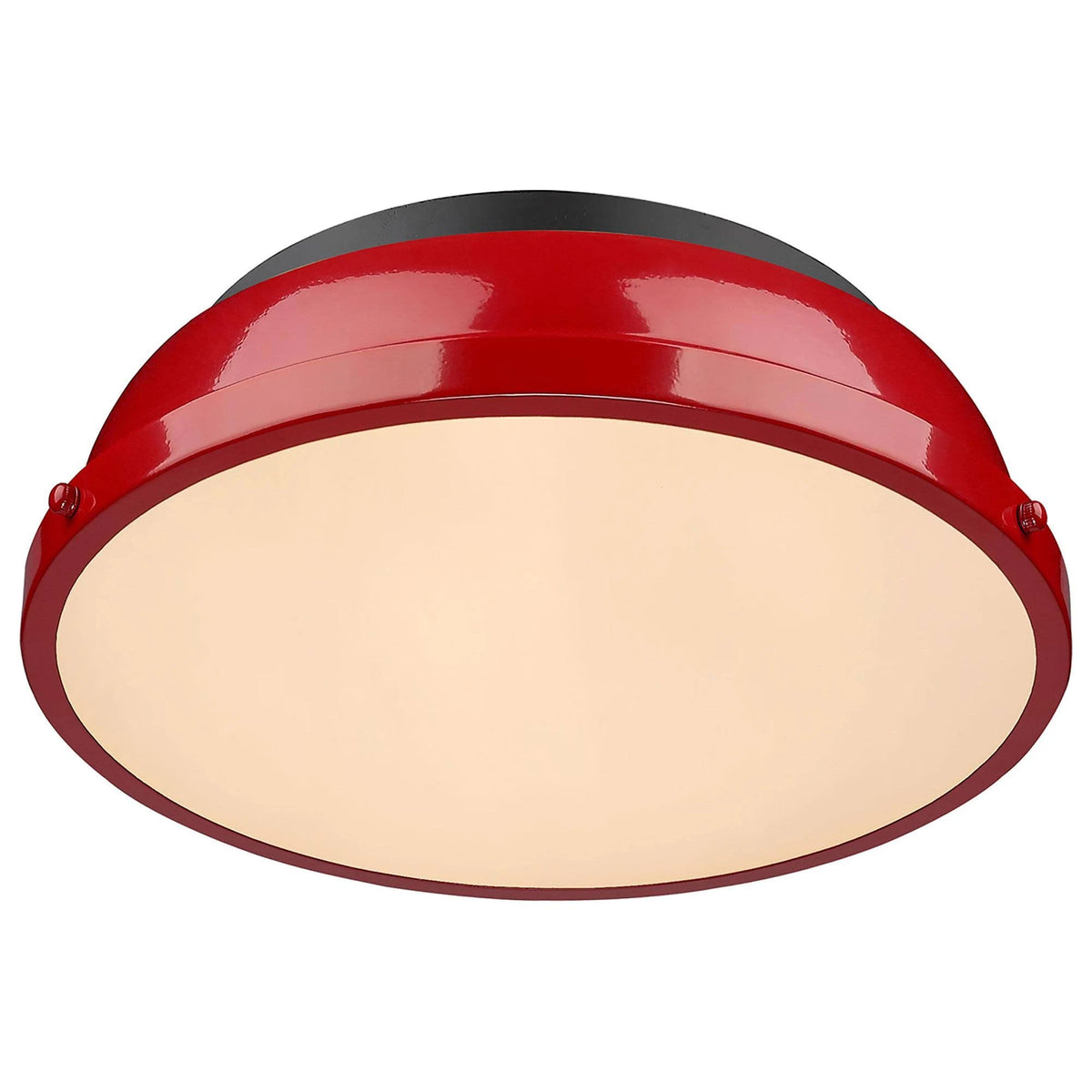 Black Red Flush Mount Light K440626