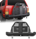 Rear Bumper with Swing Out Tire Carrier and Foldable Table Textured Black Steel T496855