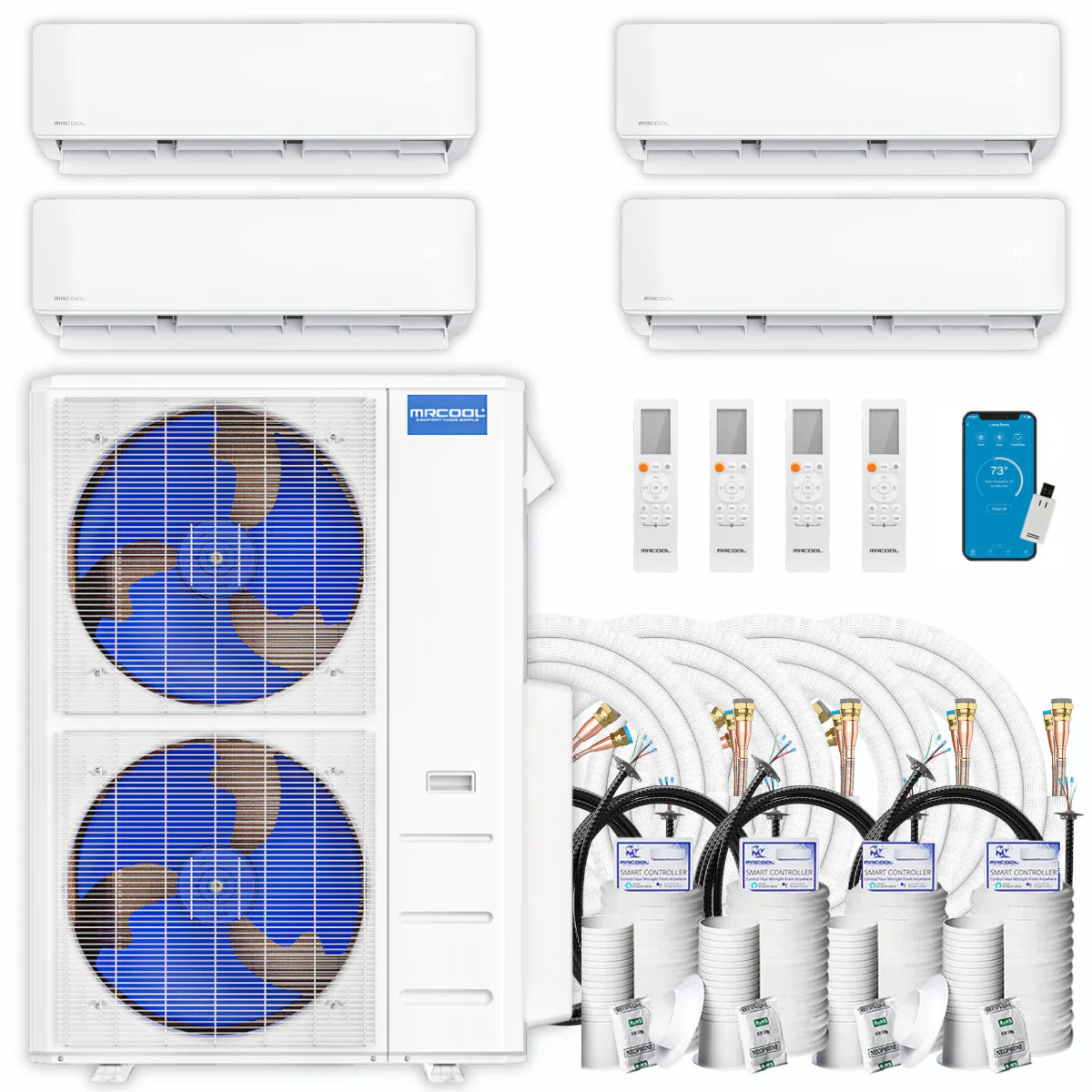 51,000 BTU 4 Zone Ductless Air Conditioner and Heat Pump N92336