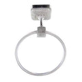 Polished Silver Wall Mounted Towel Ring T372