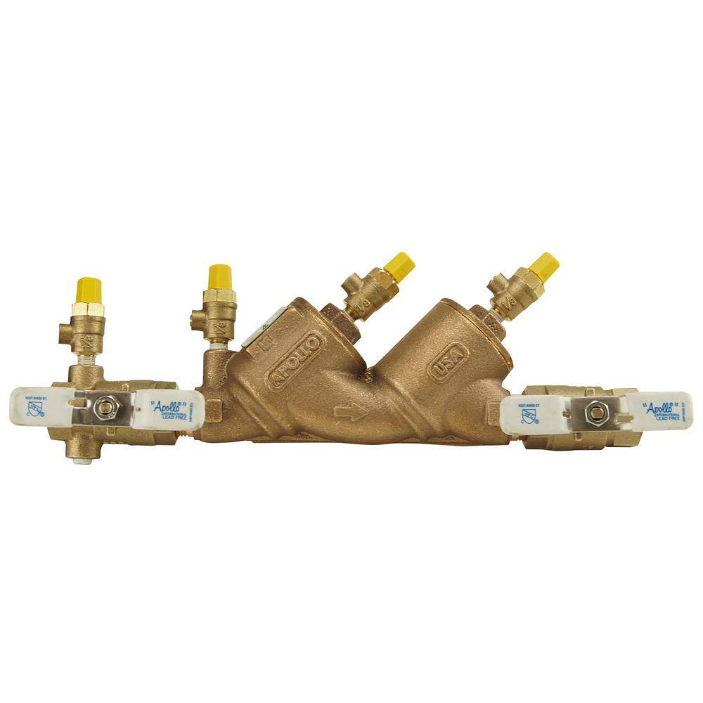 Double Check Valve Assembly, 3/4 in., Bronze L85048