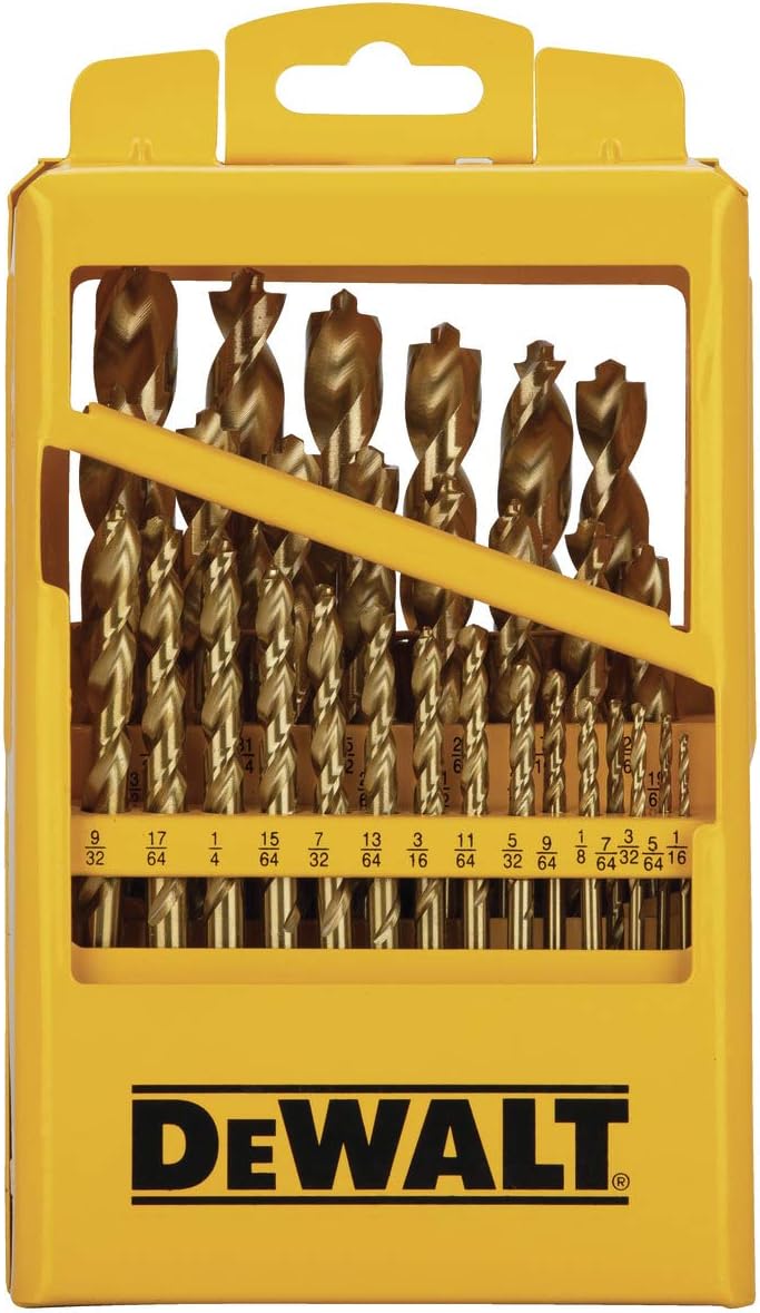 29-Piece Titanium Drill Bit Set with Pilot Point L5389