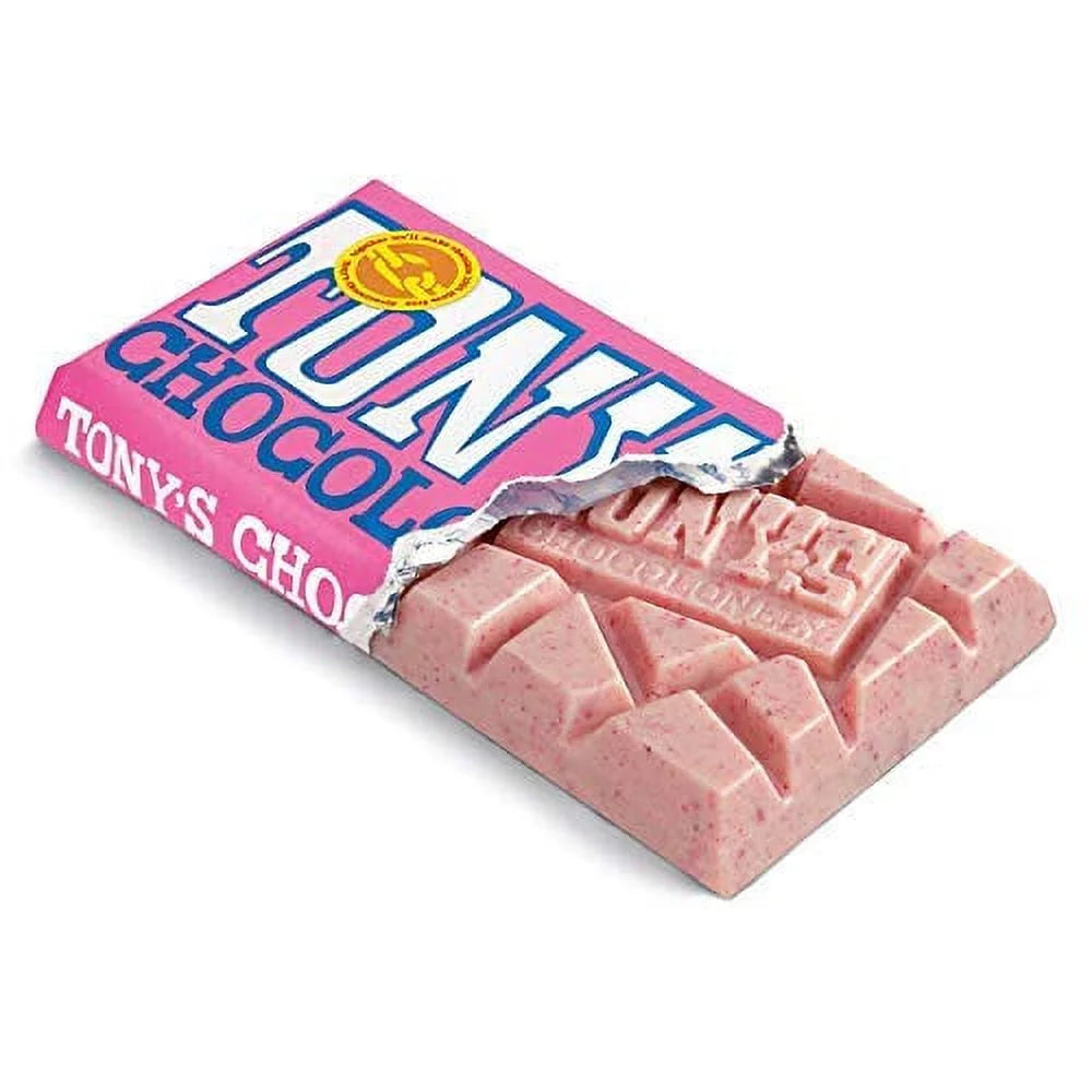 White Chocolate Raspberry Popping Candy Chocolate Bars M78157