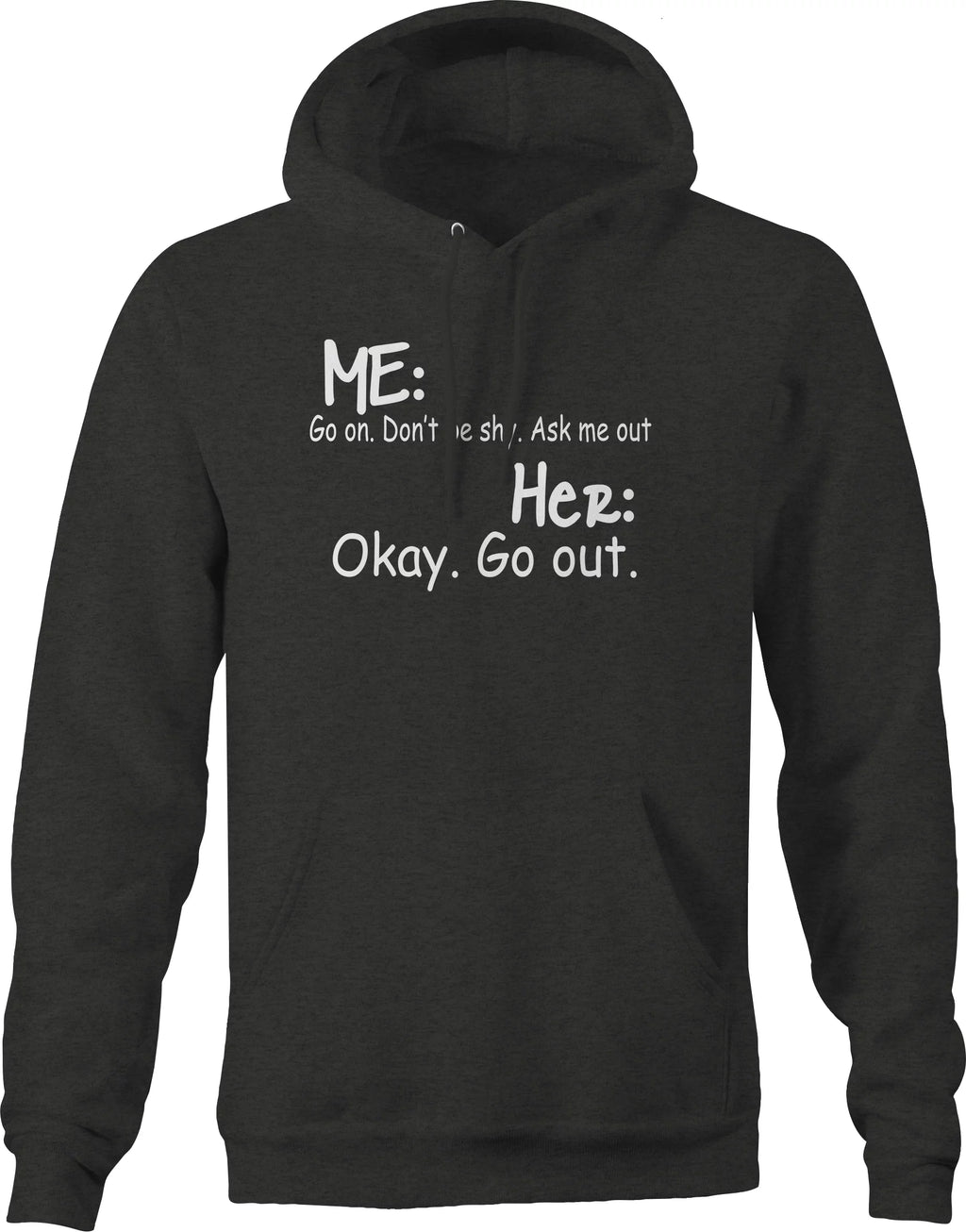 Funny Dating Sweatshirt for Men Small Dark Gray D637