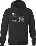 Funny Dating Sweatshirt for Men Small Dark Gray D637