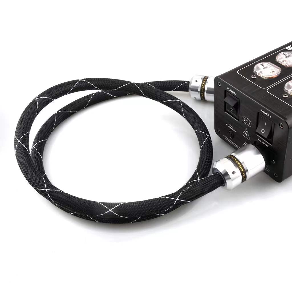 12AWG HiFi Power Cord 125V 15A 3-Prong Audiophile AC Power Cable with US Connector Plug (1M / 3.28FT) Q69782