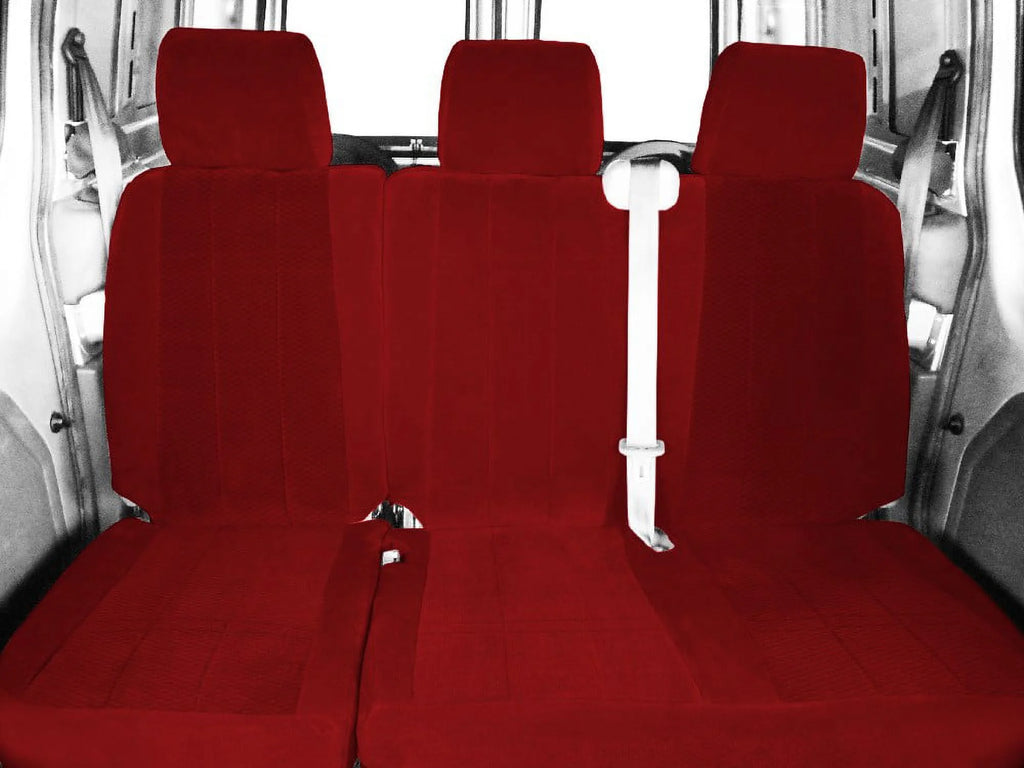 Rear 60/40 Split Back Solid Cushion Velour Seat Covers M238
