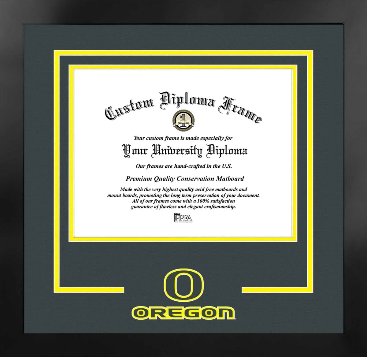 11 x 8.5 in. Black Frame Diploma C40986