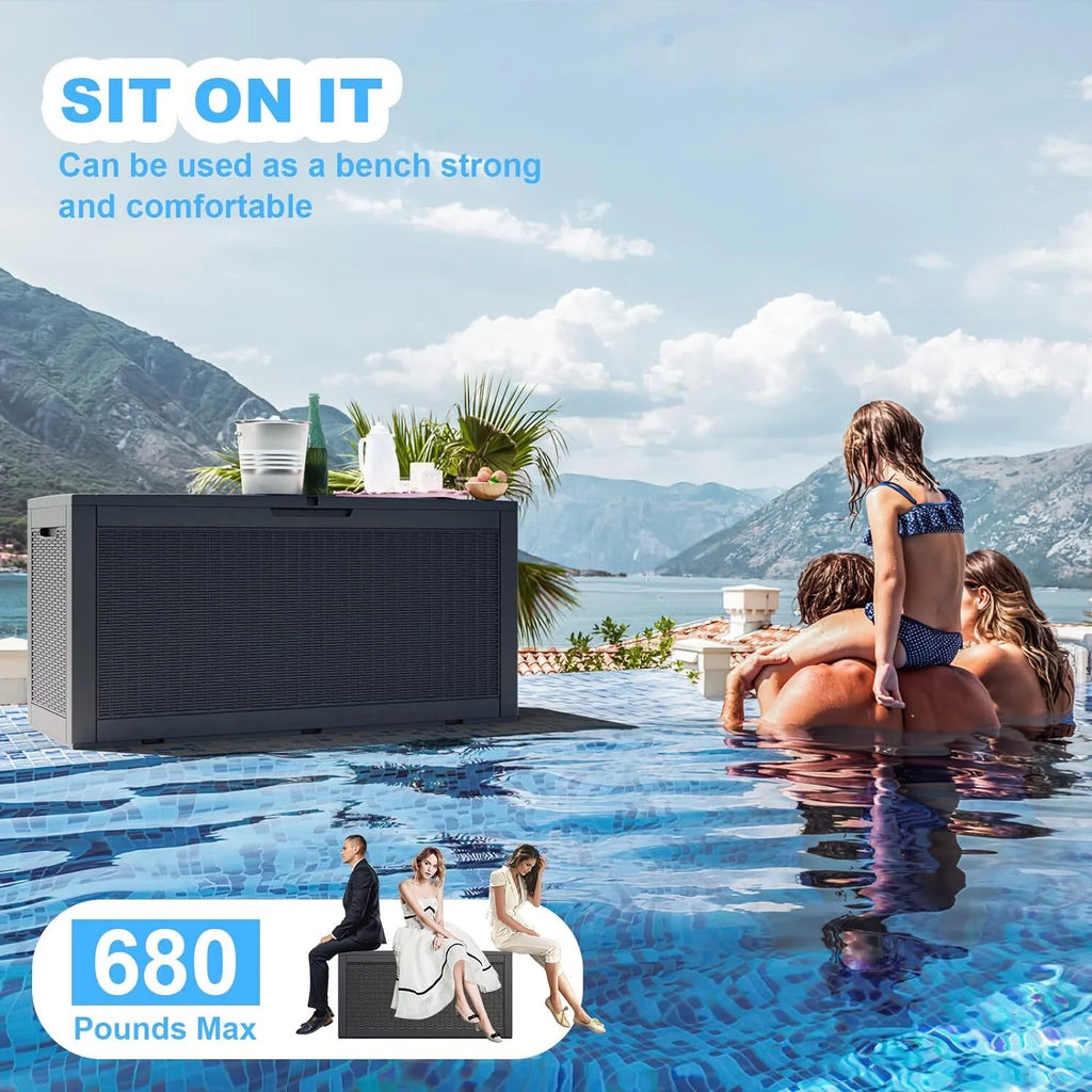 100 Gallon Waterproof Outdoor Storage Box G1193