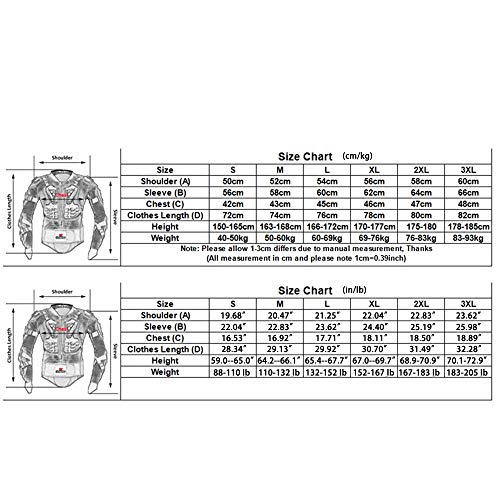 Motorcycle Full Body Armor Jacket Y902025