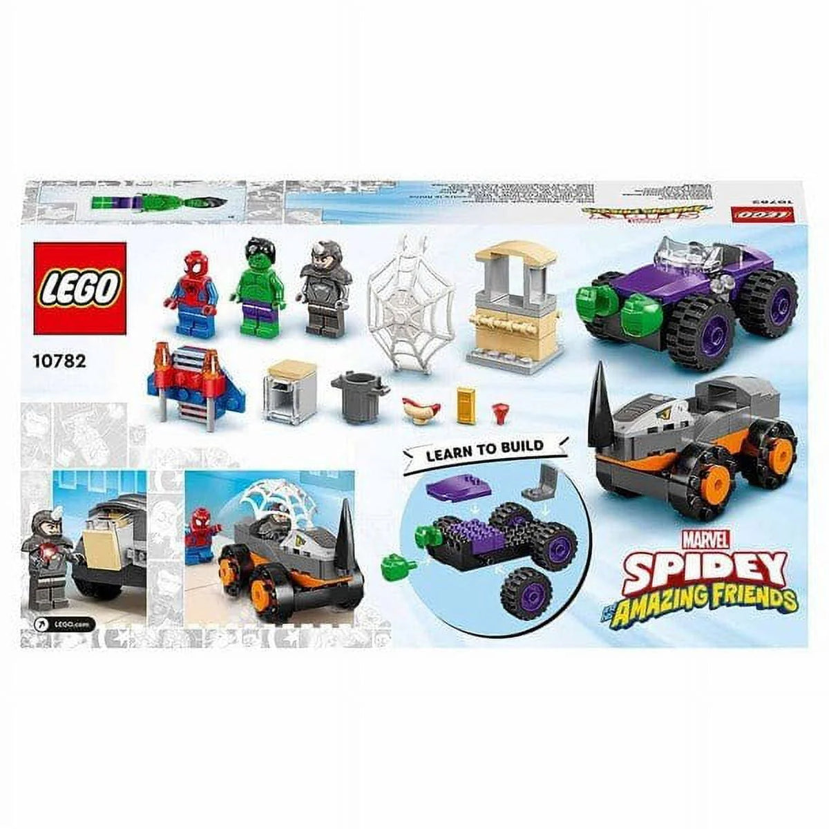 Lego Marvel Spidey and Friends Rhino vs Truck 10782 J7846