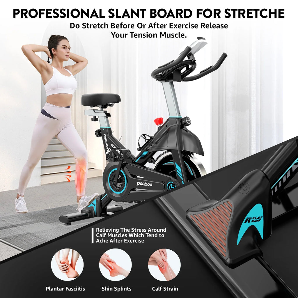 Indoor Cycling Bike Magnetic Stationary Exercise Bike 40lbs Flywheel A433