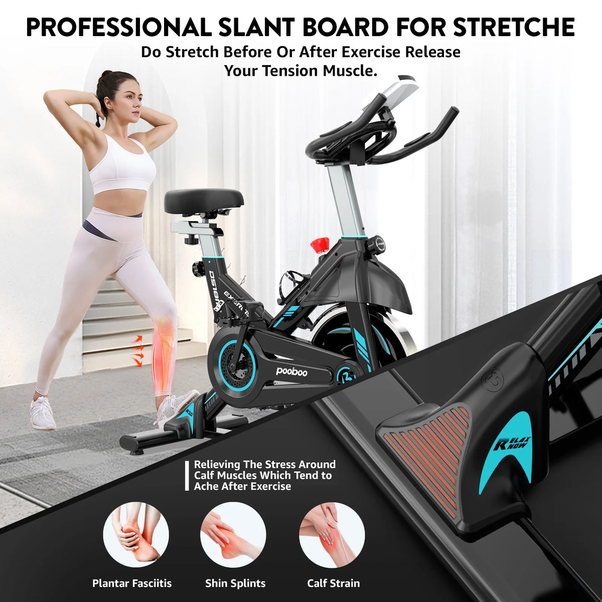 Indoor Cycling Bike Magnetic Stationary Exercise Bike 40lbs Flywheel A433
