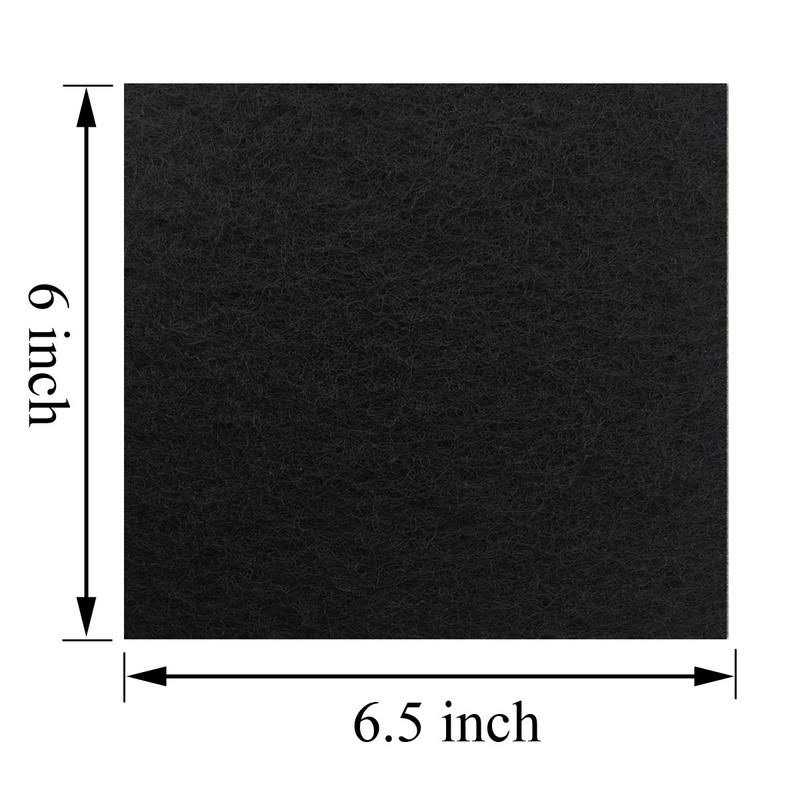 6 Pack Charcoal Cat Litter Box Replacement Filter O335