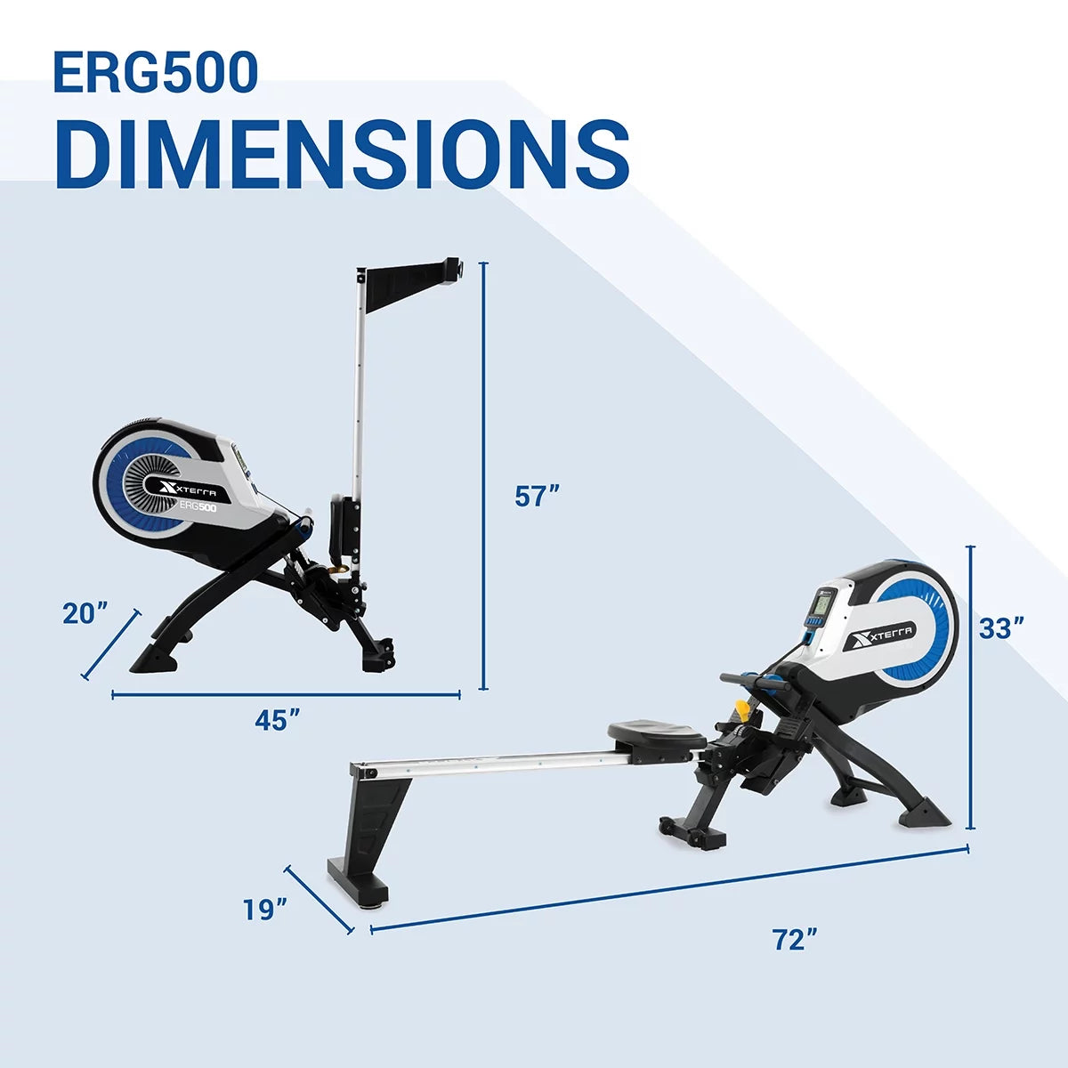 Air Turbine Rower with 8 Resistance Levels K579