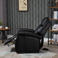 Blue Faux Leather Power Lift Recliner Chair F11848