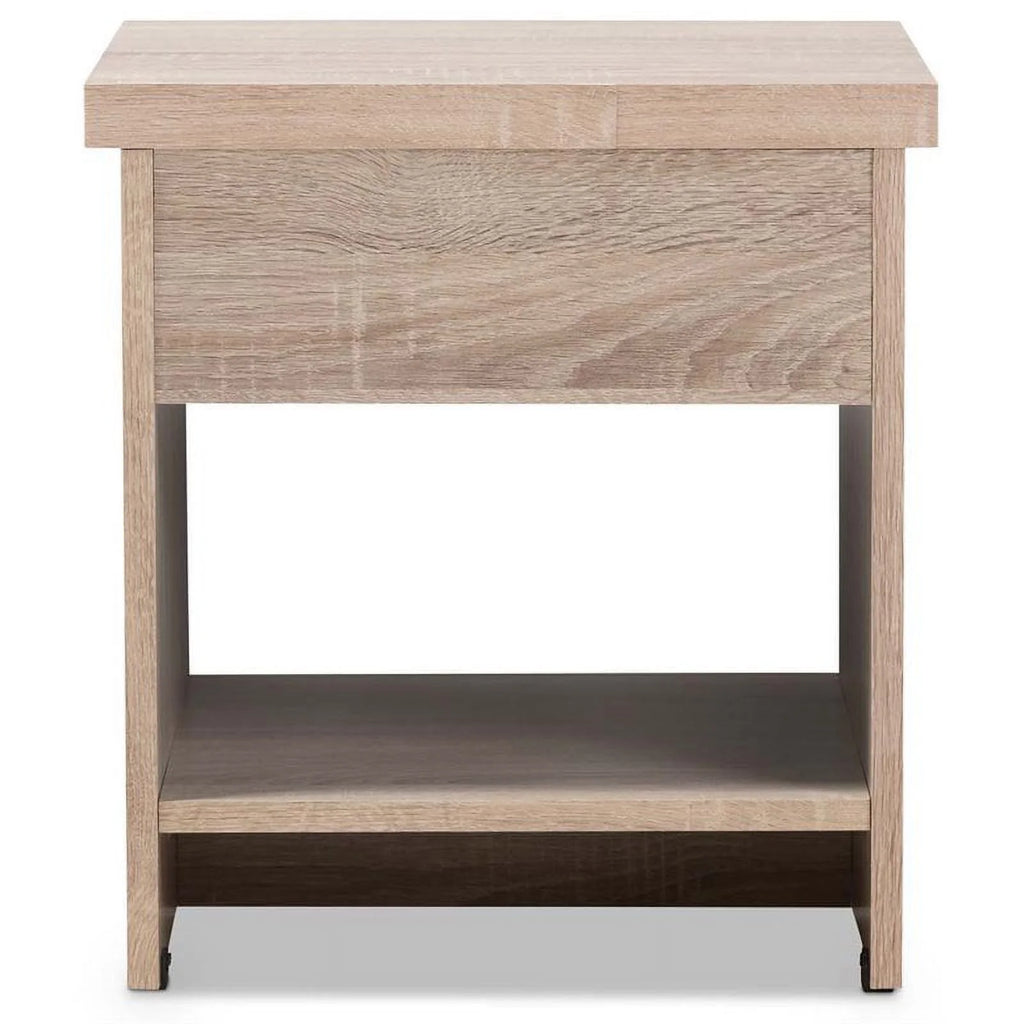 1 Drawer Wood Nightstand U430390