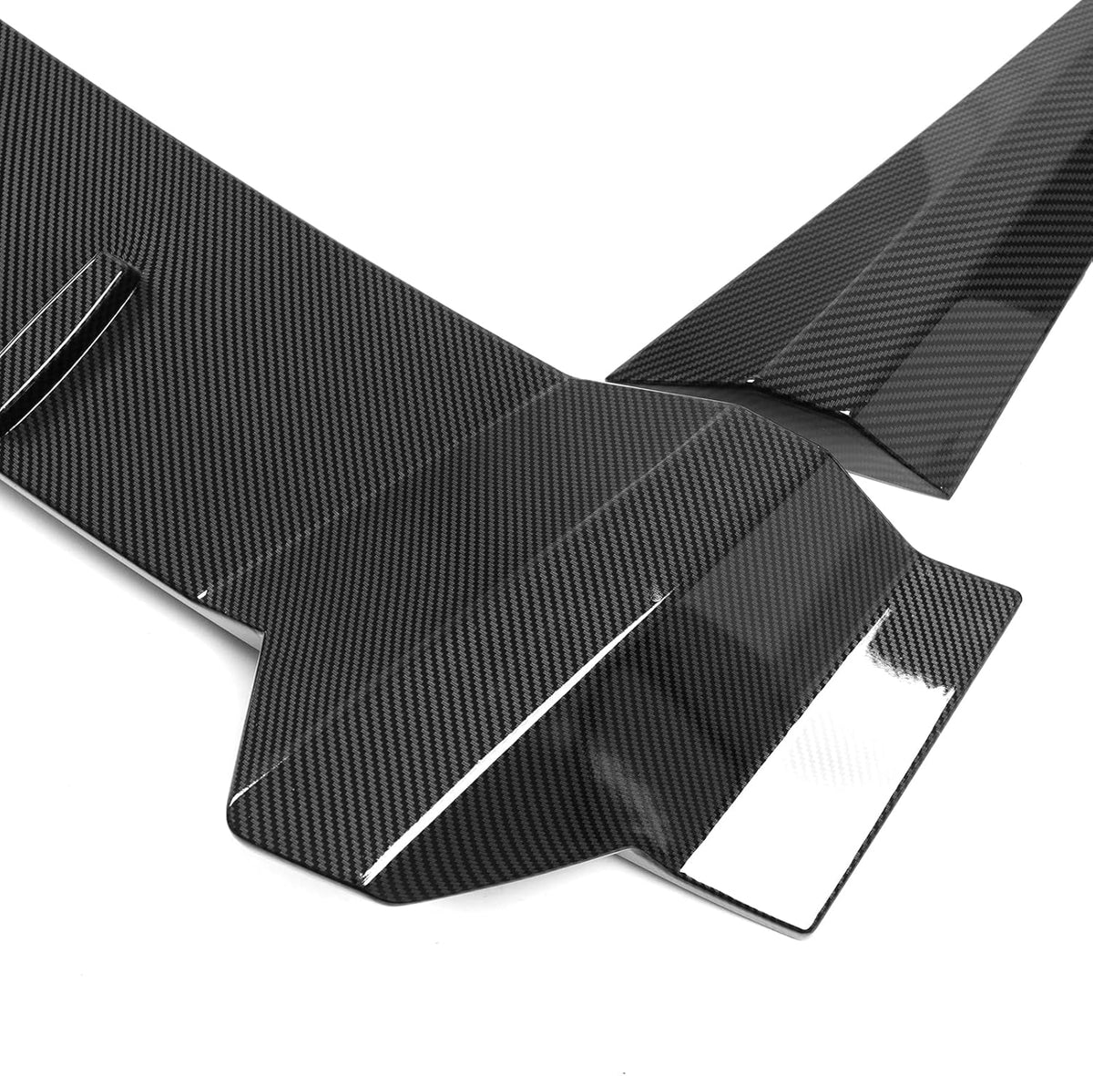 Glossy Carbon Fiber Pattern Rear Window Roof Spoiler Wing Lip F408077