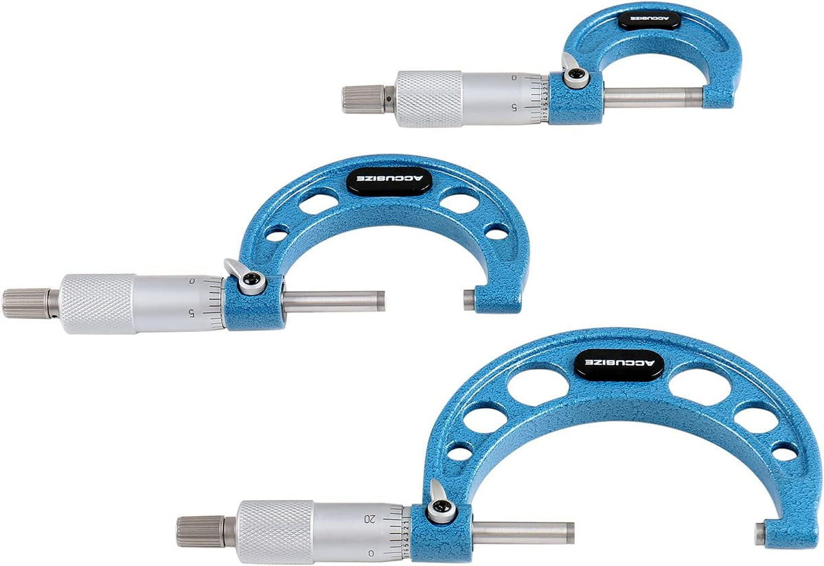 0-3 inch Outside Micrometers Carbide Tipped 3 Pc Set R2225
