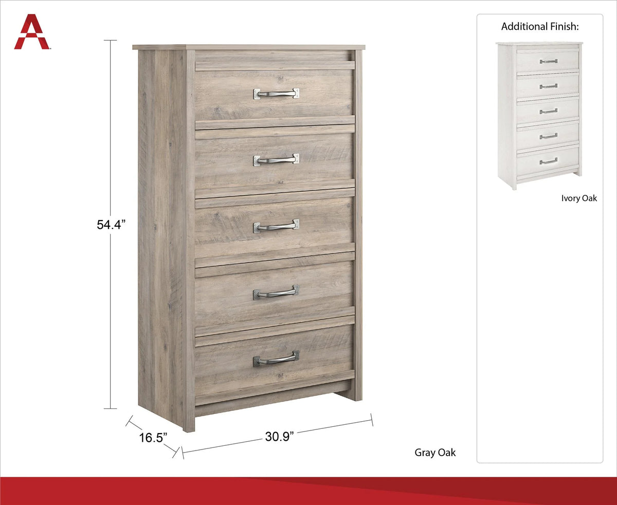Rustic Ranch 5 Drawer Dresser D8226
