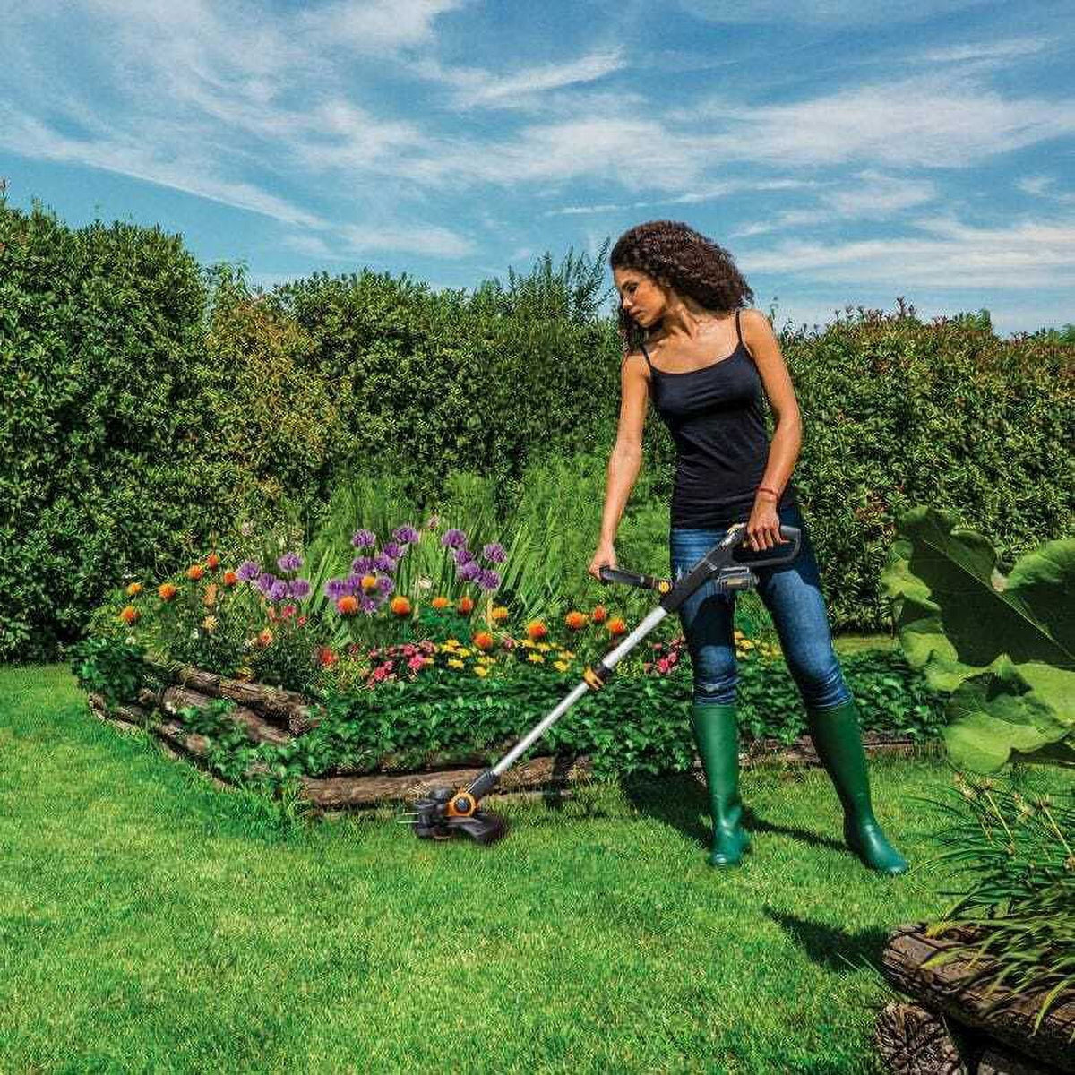 40V 14 Lawn Mower & 20V 12 String Trimmer Combo Kit Q763