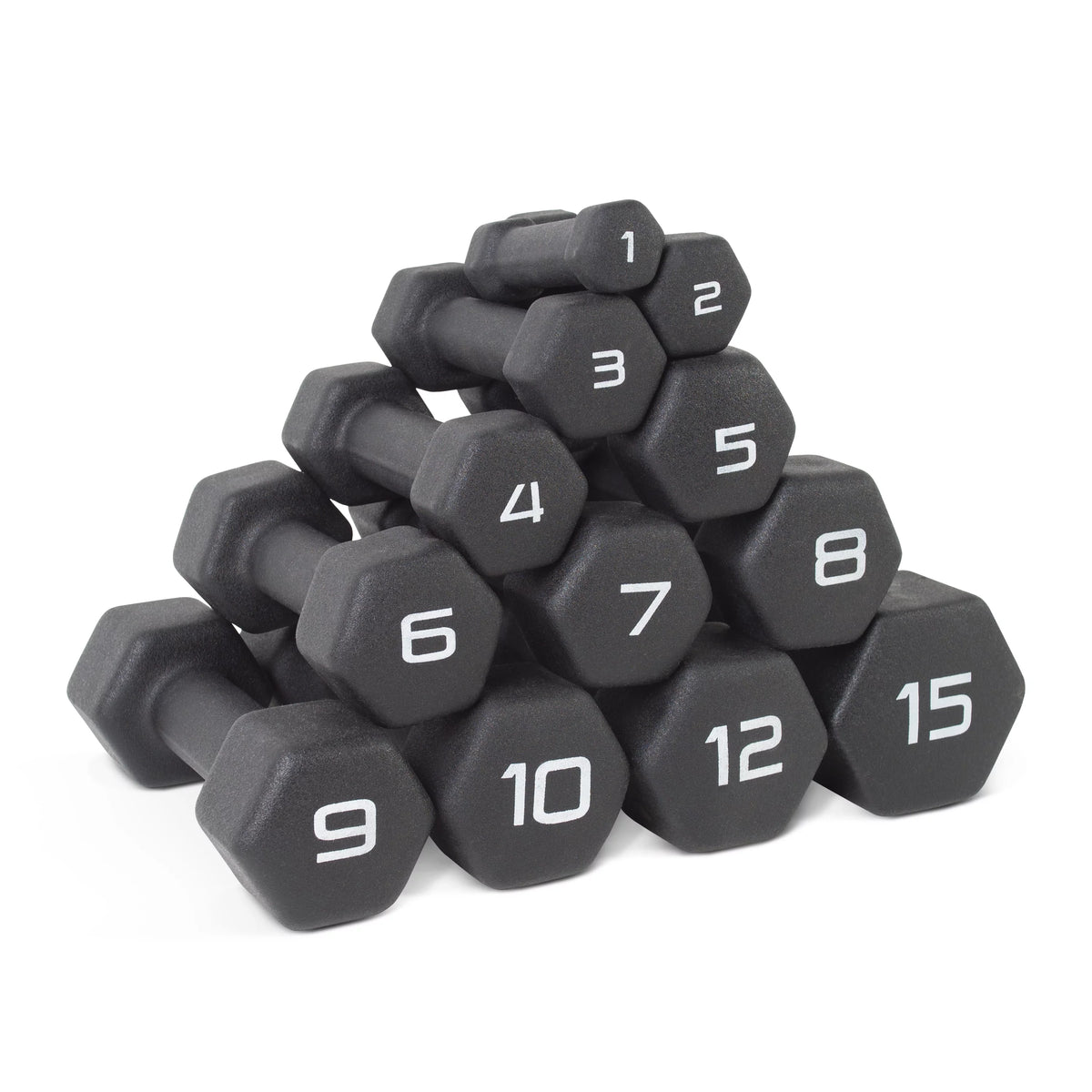 1lb Black Neoprene Dumbbell U2708