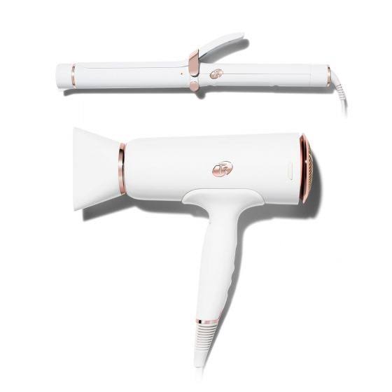 Ionic Hair Dryer and SinglePass Curl 1.25x22 in White K9258
