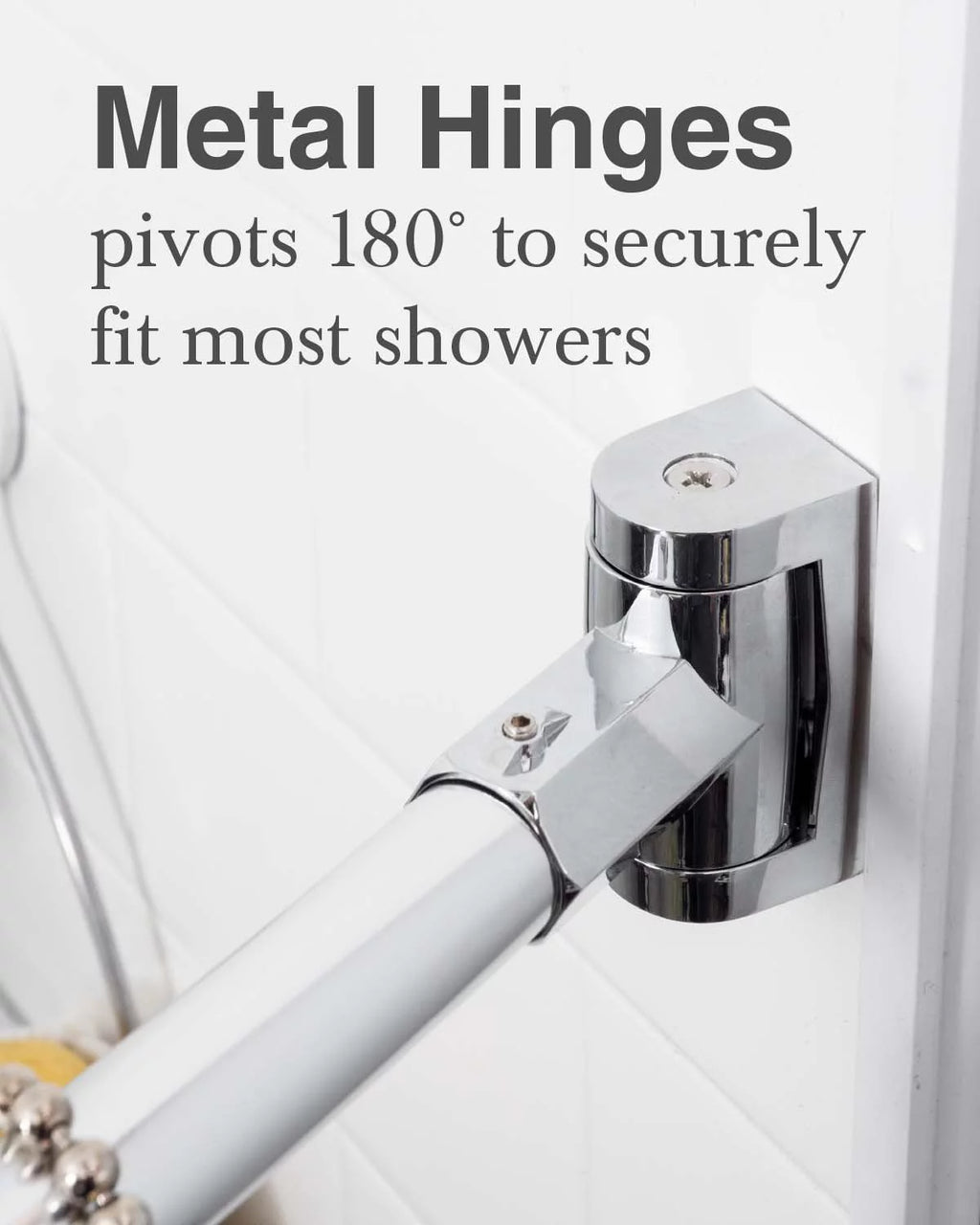 Adjustable Curved Aluminum Shower Curtain Rod H882